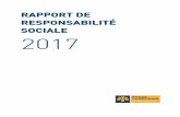 RAPPORT DE RESPONSABILITÉ SOCIALE 2017 · 2018. 2. 23. · 4 NOTRE DÉCLARATION ANNUELLE Ce rapport de responsabilité sociale est une déclaration sur les responsabilités envers