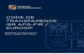 CODE DE TRANSPARENCE ISR AFG-FIR / EUROSIF · 2 days ago · » (AFG – FIR, juillet 2013) Emetteurs : ensemble des entités (entreprises, Etats, agences, supranationaux ou collectivités