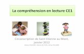 La compréhension en lecture CE1 - Académie de Lilleienboulogne2.etab.ac-lille.fr/files/2014/11/comprehensionCE1diaporama.pdftraitement du code. • Possibilité de traiter des points