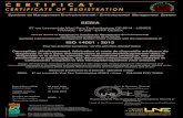 ISO 14001 : 2015 - Certificat ISO 14001 - LNE.pdf · ISO 14001 : 2015 Pour les activités suivantes / for the activities detailed below Site(s) de production ou d’activité / Operative