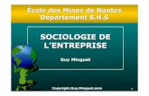 SOCIOLOGIE DE L’ENTREPRISE - IMT Atlantique · 2005. 10. 12. · RLe métier Business Management RUne succession de pratiques:contrôle de gestion, suivi de la gestion par projets,