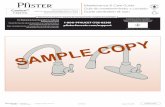 SAMPLE COPY - Microsoft · PDF file 2018. 11. 26. · Para las manijas y acabados decorativos, utilice únicamente un paño suave mojado para limpiar y pulir. El uso de pulimento,