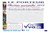 Octobre 2013, Vol.8- No.1 CLD Maria-Chapdelaine Le...Le Porteur - Vol. 8, No 1 - Automne 2013 2 Le Porteur se veut le journal de développement local du territoire de le MRC de Maria-Chapdelaine.