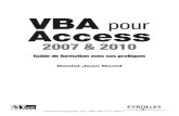 VBA pour Access - fnac-static.comMicrosoft Access qui veulent créer des applications utilisant les outils et les objets Access. Les versions successives de Microsoft Access 2000,