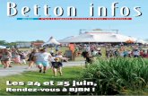 New Les 24 et 25 juin, - Ville de Betton · 2017. 9. 1. · En raison de la proximité du passage à niveau, les impératifs de sécu - rité nécessitent de mettre la circulation