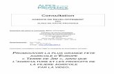 Consultation - Alpes de Haute Provence Tourisme...TEASER de présentation de l’évènement : Objectifs: Présentation de l’évènement qui se déroulera à Corbières les 11, 12