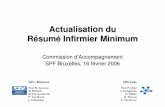 Actualisation du Résumé Infirmier Minimum · 2016. 3. 10. · Actualisation du Résumé Infirmier Minimum Commission d’Accompagnement SPF Bruxelles, 16 février 2006 CZV –KULeuven