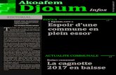 Akoafem Djoum N° 001 Juiilet - Septembre 2017 · 2018. 2. 19. · bulletin d’informations de la commune de Djoum 1 p 3 p 2 FOCUS Akoafem N° 001 Juiilet - Septembre 2017 Djoum