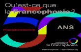 Qu’est-ce que la Francophonie...L’Organisation internationale de la Francophonie (OIF) représente un ensemble unique qui, à partir du lien de la langue commune, développe une