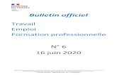 Bulletin officiel · 2020. 6. 23. · BULLETIN OFFICIEL DU MINISTERE DU TRAVAIL BO Travail n° 2020/6 du 16 juin 2020, p. 2 Mots-clés: équipements de protection individuelle - dispositifs