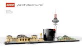 21027 Berlin - Lego · sur Berlin, rendez-vous à la tour de la télévision de Berlin (Fernsehturm Berlin), d'une hauteur de 368 m. La visibilité depuis la plateforme tournante