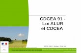 CDCEA 91  Loi ALUR et CDCEA - Essonne · durable.gouv.fr Ministère de l'Écologie, du Développement durable et de l’Énergie Crédit photo : Arnaud Bouissou/MEDDE