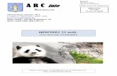 MERCREDI 22 août - ARC Soumagnepdf)/i_ARC-Info...64 réserves en Chine centrale Vu leur taux de reproduction très bas et les menaces sur leur habitat, l‘espèce est classée comme