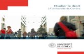 Université de Genève - Université de Genève - Etudier le droitet technologie du sport doctorat 10 semestres Les études de droit, à Genève, sont axées sur la pratique, à laquelle