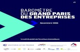 BAROMÈTRE DU GRAND PARIS · 2017. 8. 25. · 3 baromÈtre du grand paris des entreprises • octobre 2016 indicateurs des fÉdÉrations une puissance raccordÉe d’Énergie renouvelable