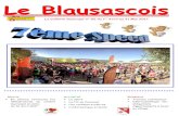 Le Blausascois · 2019. 5. 24. · [Tapez un texte] Le Blausascois n° 55 Avril et Mai 2017 6 En sport : 7ème Trail des Limaces Le 7 ème trail des Limaces a tenu toutes ses promesses.