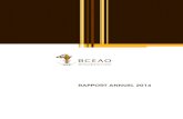 RAPPORT ANNUEL 2014 - BCEAO...Rapport annuel de la BCEAO - 2014 VII N.B. - En l’absence de toute autre précision, les valeurs indiquées dans ce rapport sont exprimées en francs