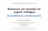 Sciences en société et esprit critiquee.guigon.free.fr/data/ARE/cours1.pdf · 2018. 1. 29. · Présentée par les producteurs comme une aventure pleine de rebondissements et de