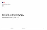RE2020 - CONCERTATION · 2020. 7. 19. · En parallèle de la concertation, le « GT accompagnement » mené en lien étroit avec le CSCEE et l'ADEME se poursuit. Ses travaux concernent