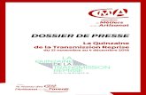 DOSSIER DE PRESSE - CMA France...l’artisanat participe à la 3 ème Quinzaine de la Transmission Reprise organisée par Transmettre & Reprendre, dont le réseau des Chambres de métiers