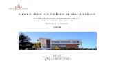 LISTE DES EXPERTS JUDICIAIRES - Accueil | Portail des ... ... liste des experts judiciaires etablie