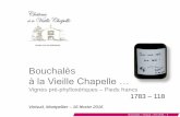 Bouchalès à la Vieille Chapelle · 2016. 2. 26. · Bouchalès –Vinisud –Fév 2016 - 3 Château de la Vieille Chapelle Lugon & l’Ile du Carney (Canton de Fronsac)35 mns de