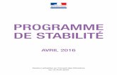 PROGRAMME DE STABILITÉproxy-pubminefi.diffusion.finances.gouv.fr/pub/document/18/20780.p… · Programme de Stabilité 2016-2019 - 9 - 2. Scénario macroéconomique 2.1 LA SITUATION