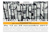 AFRAHT64 - mediasetdemocratie.com€¦ · Du 13 au 25 novembre 2017 Formation de journalistes Tunisiens Le couple «Médias et Démocratie » est aujourd’hui mis à mal dans de