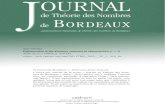 jtnb.centre-mersenne.org · Journal de Théorie des Nombres de Bordeaux 22 (2010), 219-257 Degeneration of the Kummer sequence in characteristic p > 0 par Yuji TSUNO Résumé. Nous