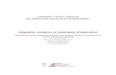 Inégalités scolaires et politiques d’éducationFelouzis, G., B. Fouquet-Chauprade, S. Charmillot, et L. Imperiale-Arfaine, (2016). Inégalités scolaires et politiques d’éducation.