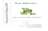 Prix BDz’îles Concours de Critiques 2016 · Prix BDz’îles Les textes des lauréats _____ Avril 2016 Contacts : Pour le comité BDz’îles de l’ASSODOC Nathalie Bourriot –