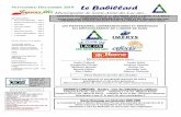 OVEMBRE ÉCEMBRE 2019 Le Babillard - saint-aime-du-lac-des ... · année soit au courant des mois de mai, juillet et septembre. Trois m³ de matériaux sont acceptés au chemin (incluant