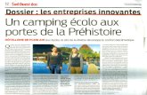 La Rivière camping 4 étoiles hôtel 2 étoiles Les Eyzies ... · taller à Montignac, a pu concrétiser ce projet en faisant appel aux éner- ... programmée pour l'hiver 2009-