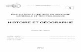 HISTOIRE ET GÉOGRAPHIE - Educationcisad.pleiade.education.fr/eval/pages-01/telech/2... · 2 Ministère de l'éducation nationale — Direction de la programmation et du développement