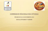 COMMISSION RÉGIONALE DES OFFICIELS...2016/11/28  · (Enquête Arbitrage 2015) - Tutorat des jeunes arbitres féminines - Proposition de plans d’actions menés par les Conseillers