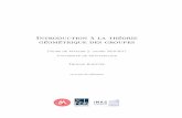 Introduction à la théorie géométrique des groupeshaettel/TGG.pdfIntroduction à la théorie géométrique des groupes Cours de Master 2, année 2016-2017 Université de Montpellier