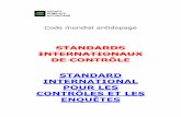 STANDARDS INTERNATIONAUX DE CONTRÔLE STANDARD ......SICE 2015 –20février 2014 PRÉAMBULE Les Standards internationaux de contrôlesont un standard international obligatoire (niveau