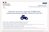 Chantiers de travaux agricoles (CUMA-ETA) : quelles ... · Les conseils de la présente fiche sont susceptibles d’être complétés ou ajustés en fonction de l’évolution des