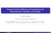 Financial Sector Reforms and Implications for Macroeonomic ... · The 1991 Reforms and Business Cycles Ghate, Pandey, Patnaik (2011) –ll this gap. Document changes in the Indian