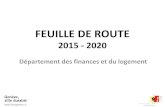 FEUILLE DE ROUTE - GENEVE · Suivi de la feuille de route (4/7) Etat à fin mai 2018 . 12 . Projet / Action . Service : 17 . Modifier le règlement sur les conditions de locations