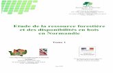 Etude de la ressource forestière et des disponibilités en ... · Le CRPF de Normandie a proposé une étude de la ressource forestière et des disponibilités en bois en Normandie,