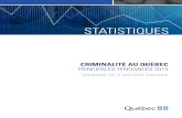 Criminalité au Québec - Principales tendances 2013 · 4 | Criminalité au Québec Principales tendances 2013 Tableau 1 Nombre et taux d’infractions selon la catégorie d’infractions,