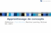 Apprentissage de concepts - lounis_h/dic938G-hiv2011/dic... · PDF file Apprentissage de concepts 7 Exemples d’apprentissage D : ensemble des exemples d’apprentissage, D : ensemble