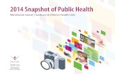 2014 Snapshot of Public Health ... report includes highlights of public health activities on Manitoulin