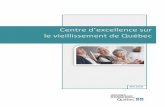 Centre d’excellence sur le vieillissement de Québec · durable » Notre cadre de référence est celui développé par la Direction de la santé publique et l’INSPQ et il nous
