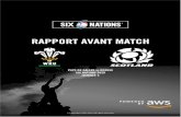 RAPPORT AVANT MATCH€¦ · rapport avant match pays de galles vs Écosse six nations 2020 journee 5