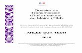 d Dossier de h Transmission d’Informations k au Maire (TIM) r...ARLES-SUR-TECH 2018 Direction Départementale des Territoires et de la Mer des Pyrénées-Orientales 2 rue Jean Richepin