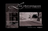 es chroniques · L es chroniques de Saint-Hilaire L’allée de platanes à l’entrée de Saint-Hilaire Jacquy Gil Automne 2004 n°49 SOMMAIRE Éditorial p.3 Le mot du Maire p.4