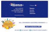 LES « ÉCHANGES SCOLAIRES ERASMUScache.media.education.gouv.fr/file/documents/31/8/2019... · 2019. 3. 6. · Format du partenariat : 2 à 6 étalissements maximum d’au moins deux