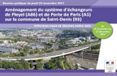Aménagement du système d'échangeurs de Pleyel (A86) et ......2017/11/23  · de Pleyel (A86) et de Porte de Paris (A1) sur la commune de Saint-Denis (93) Réunion publique du jeudi